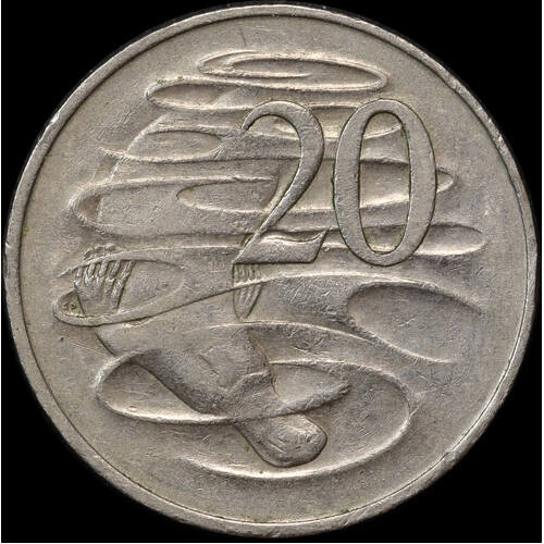 1966 Twenty Cent Wavy Baseline Fine