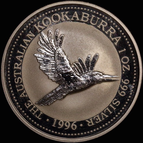 1996 Silver 1 Ounce Uncirculated Coin Kookaburra