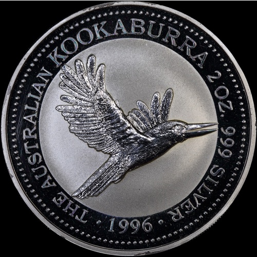 1996 Silver Two Ounce Unc Coin Kookaburra