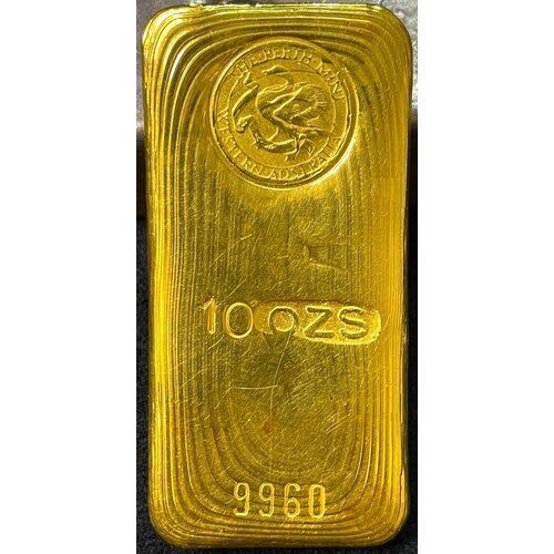Vintage Gold Ten Ounce Cast Ingot Perth Mint 99.60%