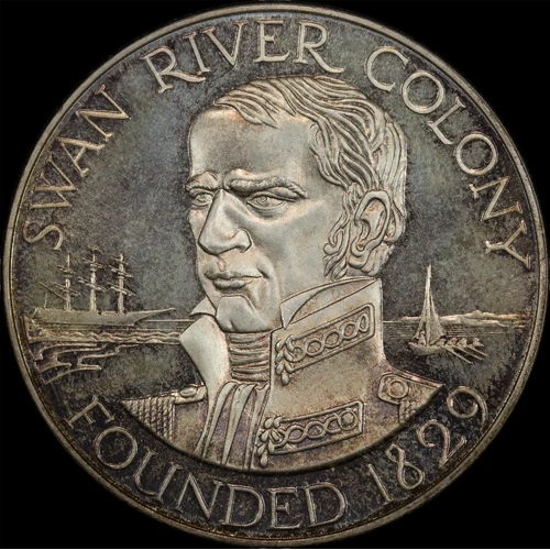 Perth Mint 1979 Silver Medallion 150th Anniversary Settlement