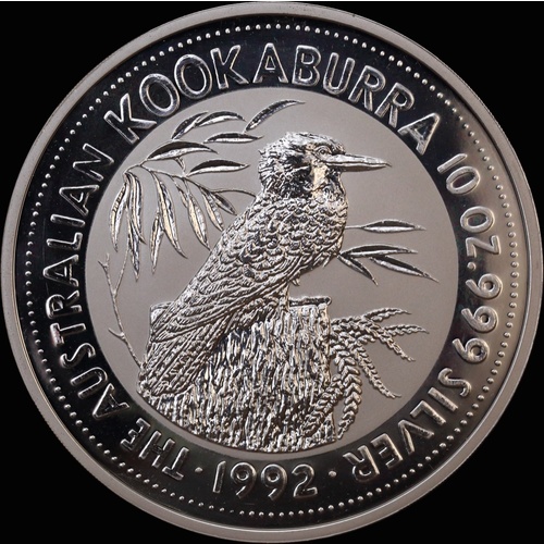 1992 Silver Ten Ounce Specimen Kookaburra
