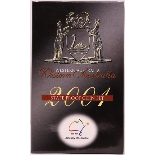 2001 Federation Three Coin Proof Set Western Australia