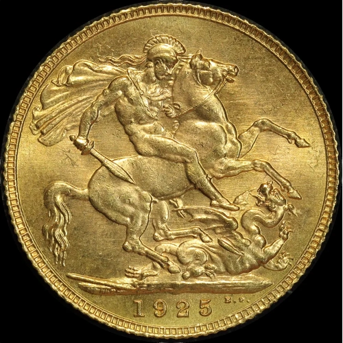 1925 Gold Sovereign George V S#3996 Uncirculated
