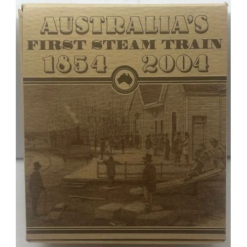 2004 Silver 1 Ounce Proof Coin Steam Train Sesquicentennial
