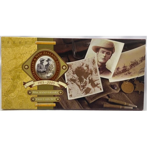 2005 ANZAC Bronze 2 Coin Set