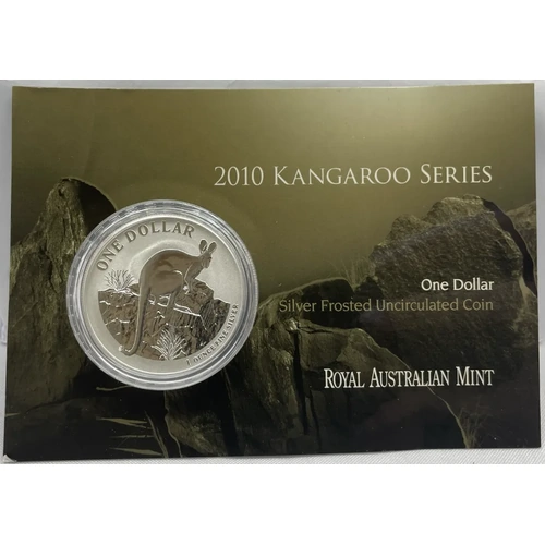 2010 Silver 1 Dollar Kangaroo Rock Wallaby