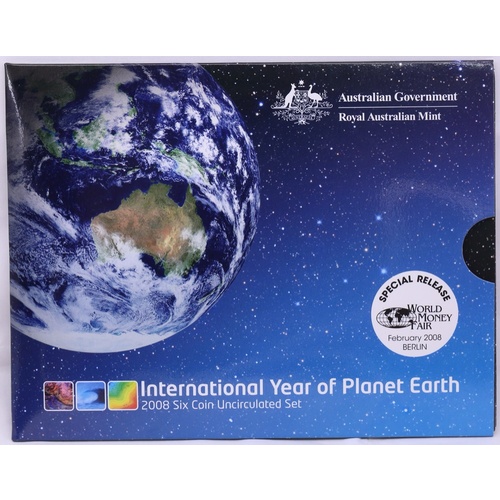2008 Uncirculated Mint Coin Set Year of the Planet Berlin World Money Fair Edition
