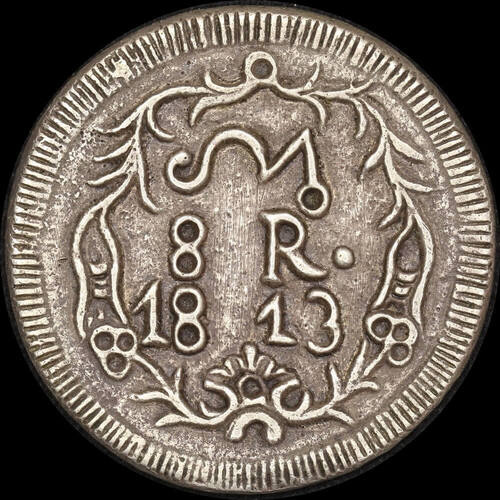 Mexico (Oaxaca) 1813 Silver 8 Reales KM# 235 good VF