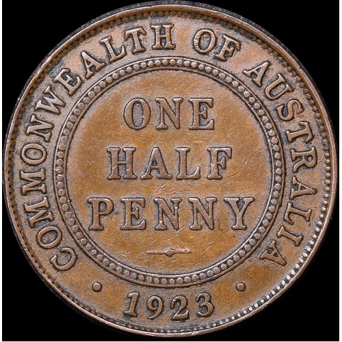 1923 Halfpenny about VF