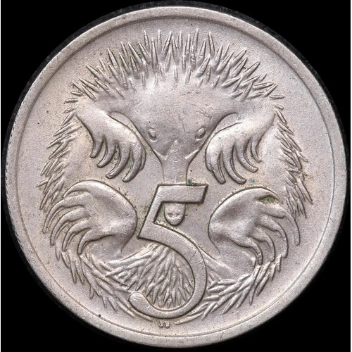 1972 5 Cents Average Circulated Condition