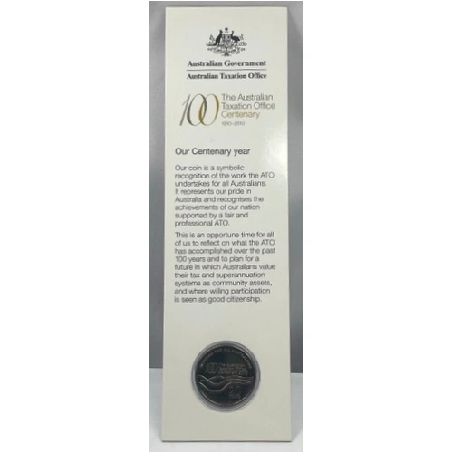 2010 20 Cent Uncirculated Coin The Australian Tax Office Centenary