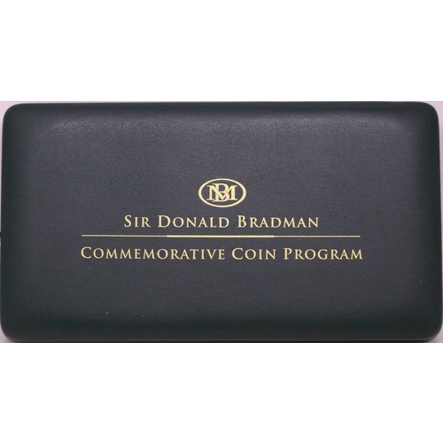 2001 Gold Bimetal Three Coin Set Don Bradman