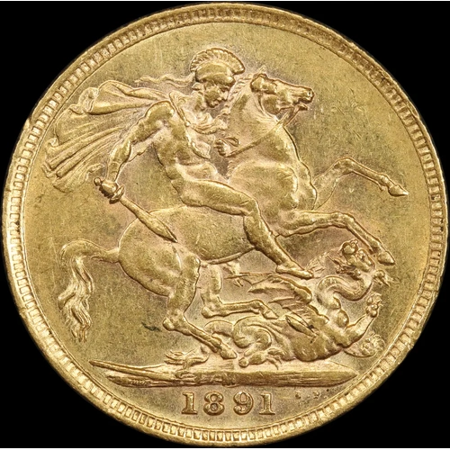1891 Melbourne Jubilee Head Sovereign good EF
