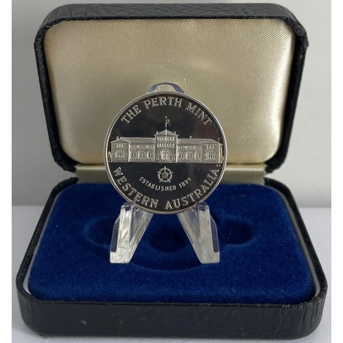 Perth Mint Silver One Ounce Proof Ingot with Original Case