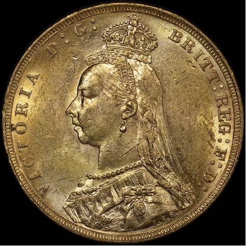 1889 Melbourne Jubilee Head Sovereign good EF