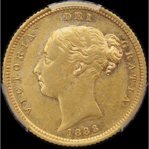 1883 Sydney Young Head Half Sovereign PCGS AU53