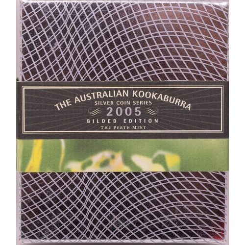 2005 Silver One Ounce Gilded Unc Kookaburra Coin