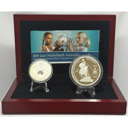 2006 Duyfken Silver Two Coin Set Netherlands / Australia