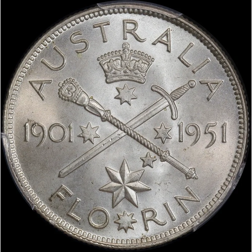 1951 Florin Federation Jubilee PCGS MS63
