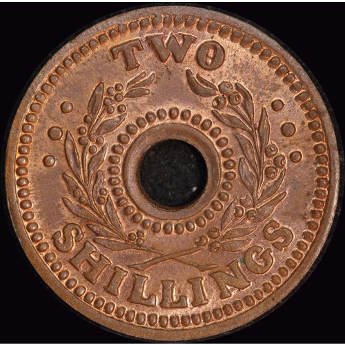 1942 Two Shilling Internment Token Choice Unc (MS 63RB)
