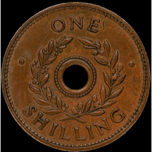 1942 One Shilling Internment Token good VF