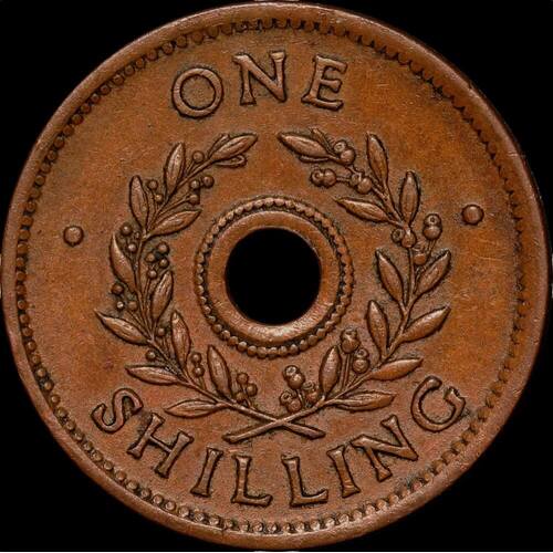 1942 One Shilling Internment Token Very Fine