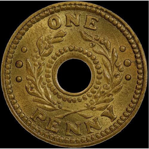 1942 One Penny Internment Token good EF