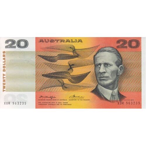 1976 $20 Note Gothic Serials Side Thread Knight/Wheeler R406B Uncirculated