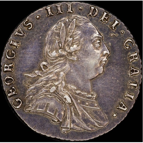 1787 Silver Sixpence George III S#3749 Extremely Fine