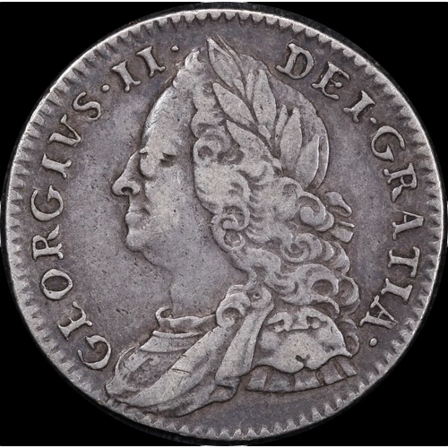 1757 Silver Sixpence George II S#3711 Very Fine