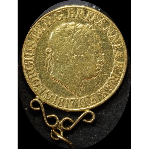 1817 Gold Sovereign King George III S#3785 Very Good