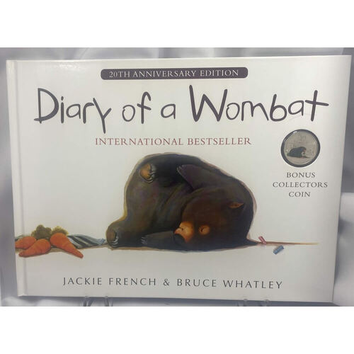 2022 20 Cent Coloured Uncirculated Coin - Diary of a Wombat
