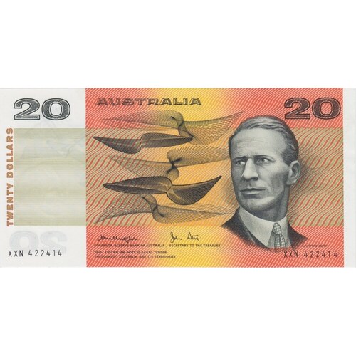 1979 $20 Note Gothic Serials Side Thread Knight/Stone R407A Uncirculated