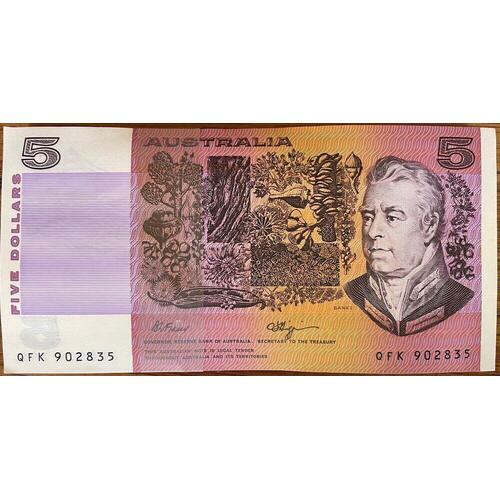 1990 $5 Note Bundle R212 Fraser/Higgins Uncirculated