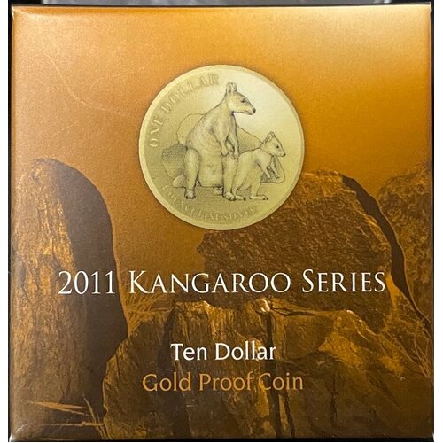 2011 Ten Dollar Gold Proof Coin Kangaroo