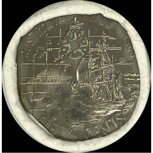 1988 50 Cent Mint Roll Bicentennial (Heads / Tails)
