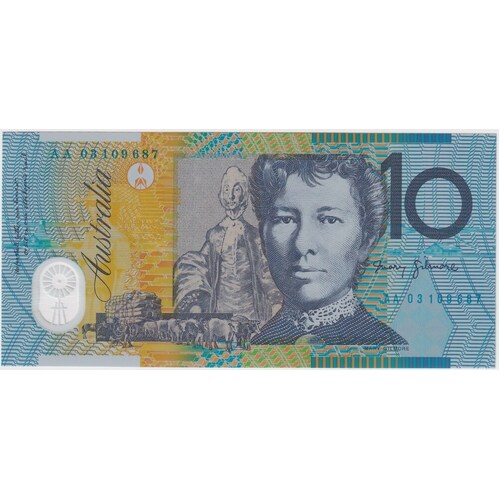 2003 $10 Note AA03 First Prefix Macfarlane/Henry R320bF Uncirculated