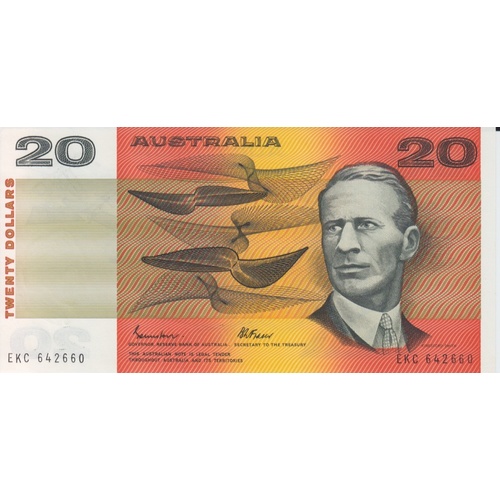 1988 $20 Note Gothic Serials Johnston/Fraser R409B Uncirculated