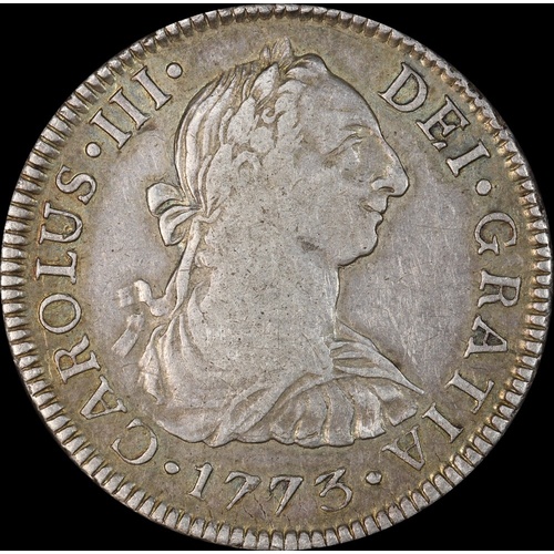 Mexico 2 Reales 1773 KM#88.2 Very Fine