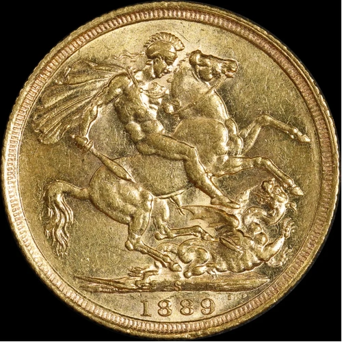 1889 Sydney Jubilee Head Sovereign good EF