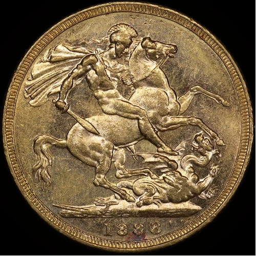 1888 Melbourne Jubilee Head Sovereign good EF