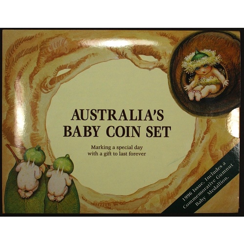 Australia 1996 Baby Uncirculated Mint Coin Set Henry Parkes (Type 2 Packaging)