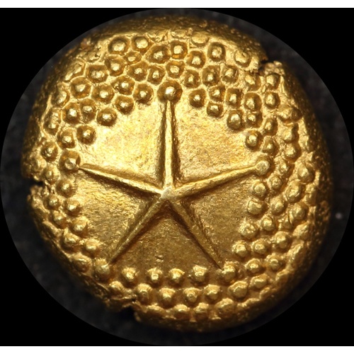 India (British EIC - Madras) 1740~1807 Gold Star Pagoda KM# 303 good EF