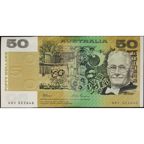 1993 $50 Note Bundle of 100 Fraser/Evans R515 Uncirculated