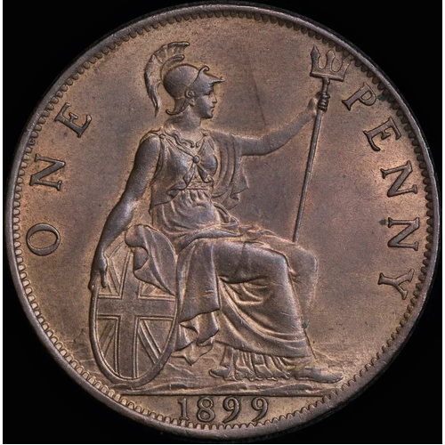 1899 Copper Penny Victoria S#3961 Uncirculated