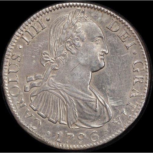 Mexico 1796 Silver 8 Reales KM# 109 Extremely Fine