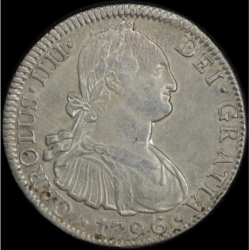 Mexico 1796 Silver 8 Reales KM# 109 about EF