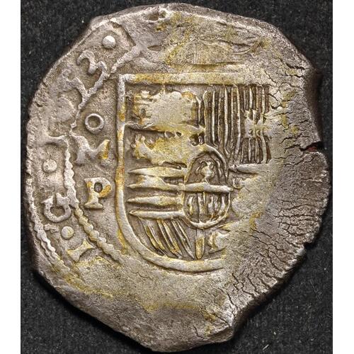 Mexico 1653 Silver Eight Reales Cal# 399 ex Gilt Dragon shipwreck Very Fine