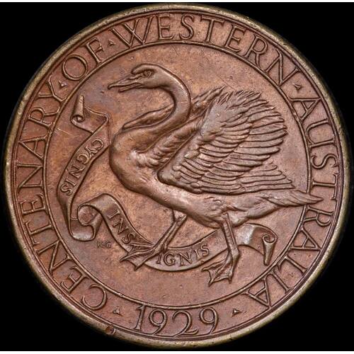 Centennial Medallion WA State Government 1929 good Extremely Fine